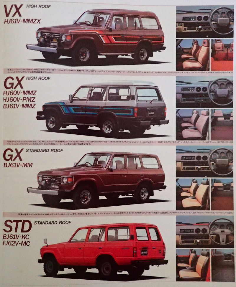 landcruiser 60 series models