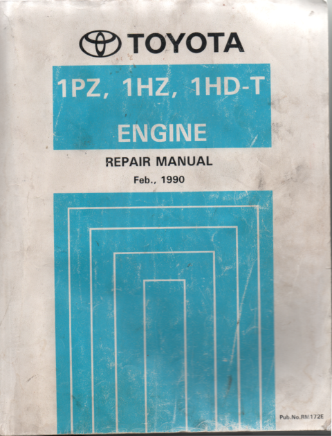 Toyota 1PZ 1HZ 1HD-T engine repair manual USED