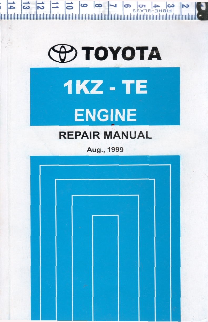 Toyota 1KZ-TE Diesel engine repair workshop manual NEW