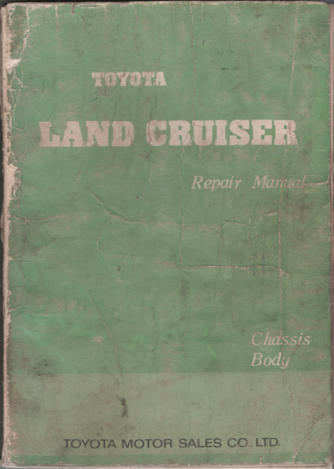 Toyota Landcruiser FJ55 Chassis/Body genuine repair manual USED