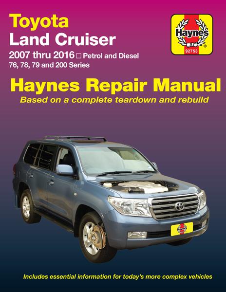 Toyota Land Cruiser Petrol Diesel 2007-2016 Haynes Service Repair