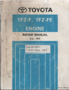 Toyota 1FZ-F 1FZ-FE engine repair manual USED