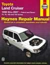Toyota Land Cruiser Petrol Diesel 1998-2007 Haynes Service Repair Workshop Manual     
